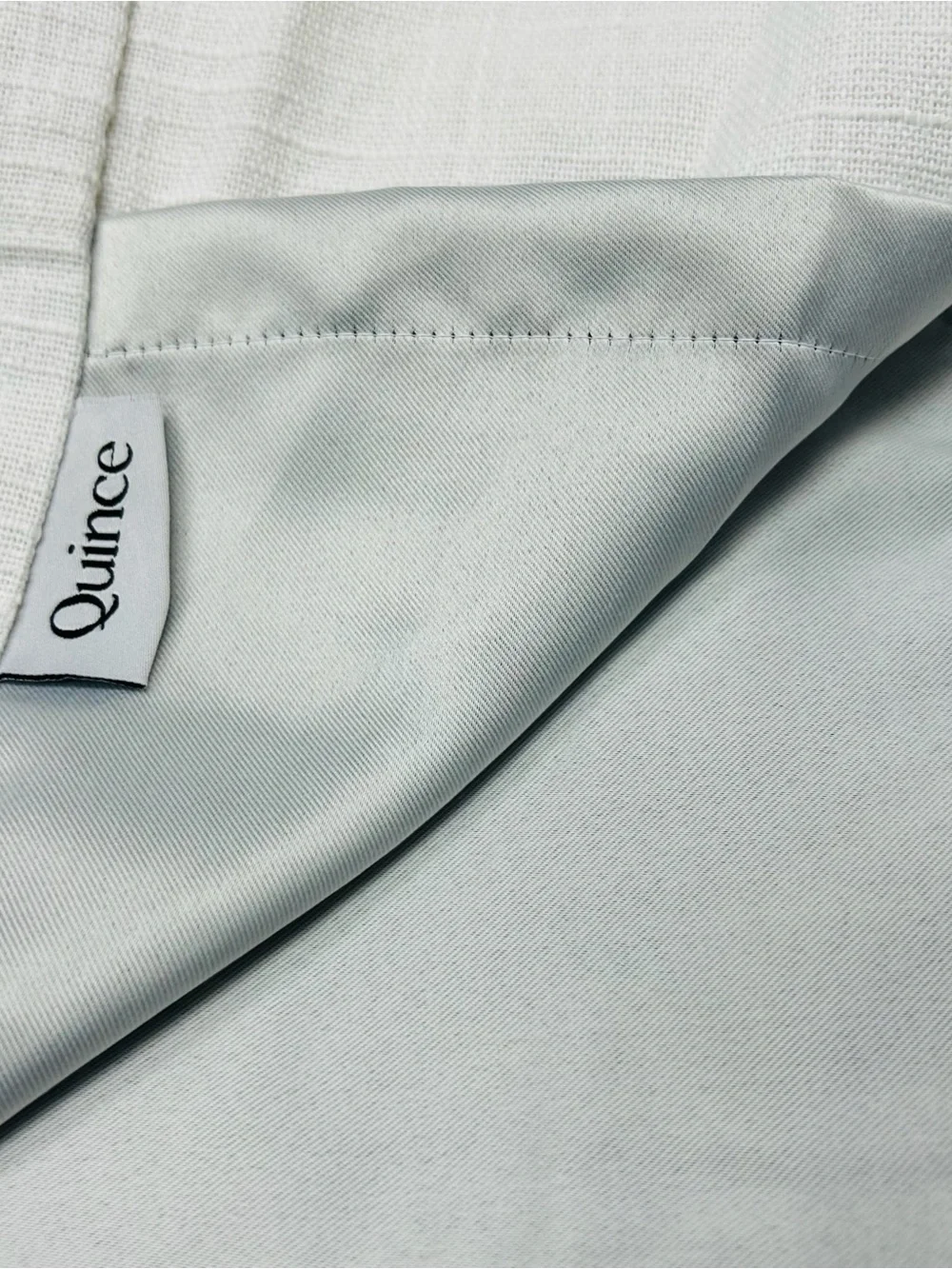 NWOT QUINCE Set Of 2 48x96 Cotton Slub Room Darkening Curtains White 1114